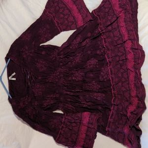 Juniors burgundy Mudd dress medium